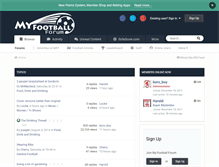 Tablet Screenshot of myfootballforum.com
